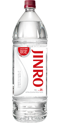 ボトル写真：JINRO 25° 1.8L 限定ボトル
