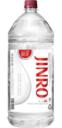 ボトル写真：JINRO 25° 4.0L 限定ボトル
